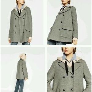 ZARA DOUBLE BREASTED LAPEL JACKET